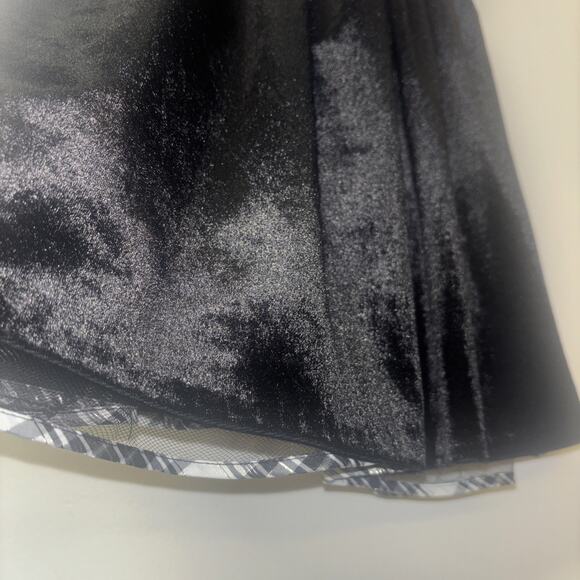 Black Fairy Pageant Dress Girl Sz 3 Sequin Back Zip Velvet Layered Tulle Lined - Picture 3 of 7